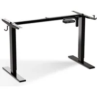 HOMAVO Schreibtisch Elektrisch höhenverstellbares Tischgestell (USB- & Type-C-Anschlüsse, 1 Controller, 4 Lenkrollen und 2 Haken)