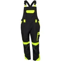 Urgent Arbeitslatzhose Arbeitslatzhose Berufshose Bauarbeiter Latzhose Warnhose Gelb Cargo