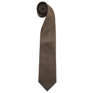 Premier Mens "Colours" Schlichte Mode-/Business-Krawatte (2er-Pack) (Braun)