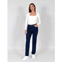ESRA Straight-Jeans Damen Stretch-Jeans Premium Baumwolle Jeanshose Damen Straight Fit G14 Straight Jeans Damen High Waist Stretch Jeans Damen Regular Hose