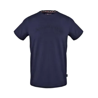 Aquascutum - T-Shirt für Herren, Rundhalsausschnitt, Regulär (Marine)