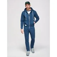 OMBRE Sweatanzug Set Z123 V-1 light grey M Dunkelblau M (kein Set, 1-tlg., Set bestehend aus Oberteil und Unterteil)
