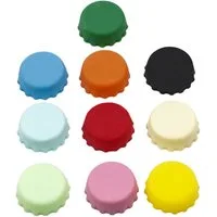 HI Dosenöffner Silikon Kronkorken Flaschenverschluss 10er Set in verschieden Farben