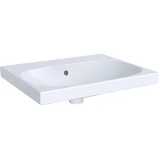 Geberit Acanto Waschtisch: 60x48cm, Hahnloch=ohne, Überlauf=sichtbar, symmetrisch, weiß, 504620011 504620011