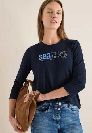 Cecil 3/4-Arm-Shirt mit Frontprint