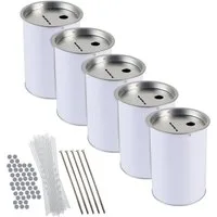 HMF Spardose Spendendose 10,0 cm Ø, 14,5 cm hoch ohne Griff, (5-tlg), für Spendensammlungen, inkl. Zubehör