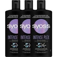 Syoss Haarshampoo 3 x Syoss Shampoo Intense Plex Für stark geschädigtes Haar Repariert &