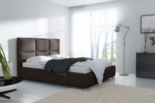 Polsterbett Doppelbett VITUS Komplettset Polyester.. Braun 160x200cm