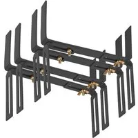 BigDean Blumenkastenhalter Standard H-Form Kasten Halter Balkonkastenhalter, bis 20 kg belastbar, Werkzeugfrei Verstellbar, Set, 2-St., Kastenhalter H-Form, Blumenkastenhalter H-Form, Brüstungen, Mauer oder Geländer