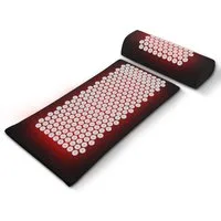 medisana Massagematte MM 100 mit Wärmefunktion und 9 einstellbaren Temperaturstufen, beinhaltet Matte, Kissen und Beutel, Sanfte Akupressur für Gesundheit und Wohlbefinden