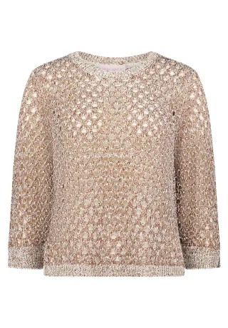 so cosy - Kurzer Strickpullover braun - Gr. - 48