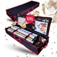 Topanbieter999 Aufbewahrungstasche Geschenkpapier, für bis zu 30 Rollen