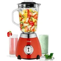 Zilan Standmixer ZLN-7057, 500 W, 1.5 Liter Glas Mixkrug,6-Fach Messer,5 Geschwindigkeitsstufen,BPA-Frei