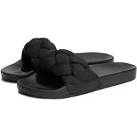 Tommy Jeans TJW BRAIDED SLIDES Pantolette Sandale, Pantolette, Flat mit geflochtener Bandage