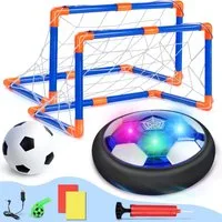 POPOLIC Spielball Spielball Fussball Kinder Spielzeug Set, Air Power Fußball (mit Bunte LED-Leuchten, 1-St., USB-Aufladung Hover Ball, Indoor Football Kinderspielzeug), Fußballspielzeug, Lernspielzeug für Jungen und Mädchen ab 3 Jahren
