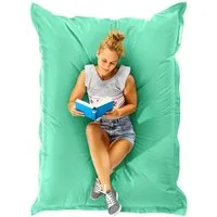 Green Bean Sitzsack XXL Outdoor Sitzsack Square 140x180cm (XXL Riesensitzsack 140x180cm 380 Liter Kinder & Erwachsene Bean Bag EPS Perlen Füllung, Groß Draußen Outdoor Liegekissen), Waschbar Wetterfest Lounge Sitzkissen Bodenkissen