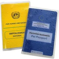 HR Direktverkauf GmbH Organisationsmappe 10x Schutzhüllen Impfpass Hund/Katze – EU-Heimtierausweis Hülle (10-St., 10 Stück), für alle EU-Tierimpfpässe geeignet