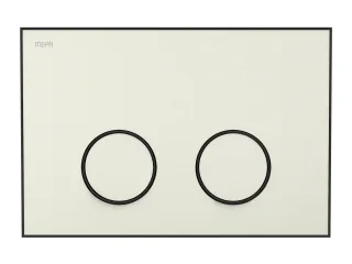 MEPA Frame Betätigungsplatte 2-Mengen Sand-Mattschwarz, 421057 421057