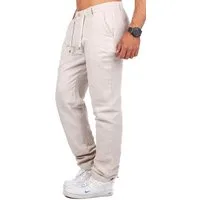 CARISMA Chinos Herren Leinen Baumwoll Mix Hose lang angenehm regular fit 2220-RF in Unifarbe