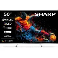 Sharp 50JP7765E QLED-Fernseher (126 cm/50 Zoll, 4K Ultra HD, Google TV, Google TV, Mini-LED, HDR Dolby Vision, Harman Kardon Sound)