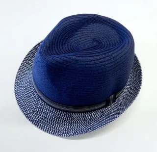 COMMANDER Finest Clothing - Paper-Trilby blau - Gr. - L