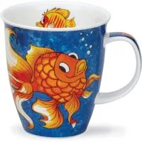 Dunoon Tasse Funky Fish Fisch Nevis 0,4 l Fine Bone China Porzellan, 1-tlg.