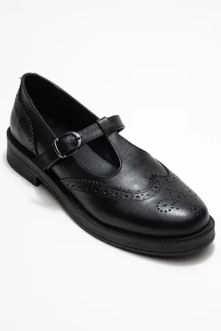 Janney Leder Riemen Loafer