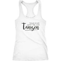 MoonWorks Tanktop Damen Tanktop heute ist ein guter Tag zum tanzen Party Techno feiern Festival Moonworks®