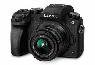 Panasonic Lumix DMC-G70 [16MP 4K Video 3"] schwarz inkl. Lumix G Vario 14-42mm 1:35-56 ASPH OIS Objektiv