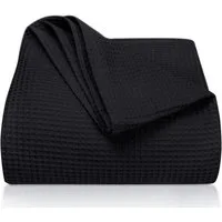 Laynenburg Tagesdecke Waffelpique aus 100% Baumwolle – Baumwolldecke, Kuscheldecke, Wohndecke als Sommerdecke, Bett-Überwurf, Couch-Überwurf, Sofa-Decke