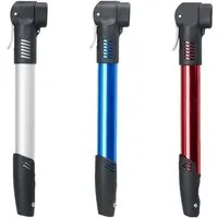 mucHome Fahrradpumpe 1x Luftpumpe 28cm Fahrradpumpe mit Fahrradhalterung für alle Ventile (1-tlg)
