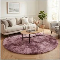 Pergamon Hochflor-Teppich Hochflor Shaggy Teppich Fluffy Rund, Rund, Höhe: 40 mm