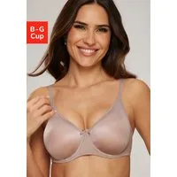 Nuance by Lascana Minimizer-BH mit Bügel und nahtlosen Cups aus schimmerndem Material, große Größen