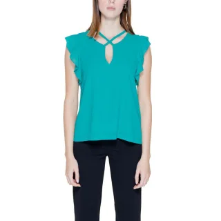 V-Ausschnitt Rüschenbluse Ri14208200148ro