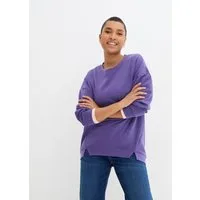 bonprix Sweatshirt lässig geschnittene Passform, Oversize-Fit, mit Rundhalsform
