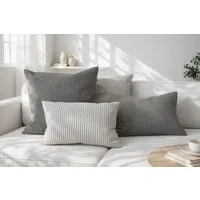 Amilian Dekokissen Sofakissen Cord-Optik 4er Set mit Füllung 2x 40x40 + 2x 35x45 cm, mit Füllung, Hotelverschluss, formstabil