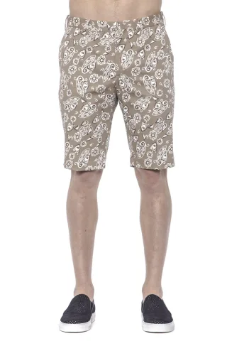 PT Torino Herren Beige Baumwollkurze Hose