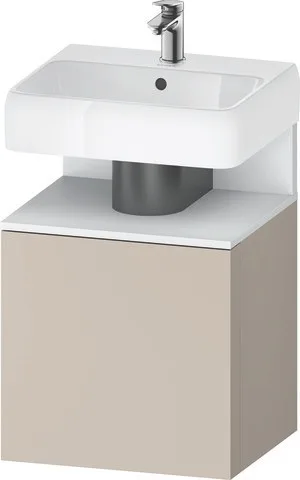Duravit Qatego Waschtischunterbau wandhängend Taupe Matt 490x420x645 mm - QA4077R18910000 QA4077R18910000