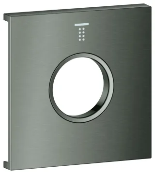 GROHE Metallplatte Grohtherm Aqua Tiles 106888, Symbol: Kopfbrause 2 hard graphite geb., 106888AL00 106888AL00