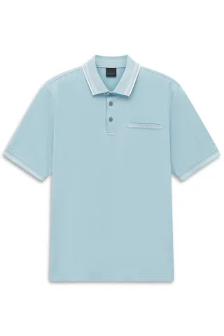 bugatti - Herren Polo 1/2 Arm aqua - Gr. - L