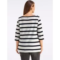 Sheego T-Shirt U-Boot-Shirt 3/4-Arm
