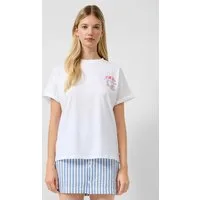 QS Kurzarmshirt T-Shirt Oversize-Shirt mit Rückenprint