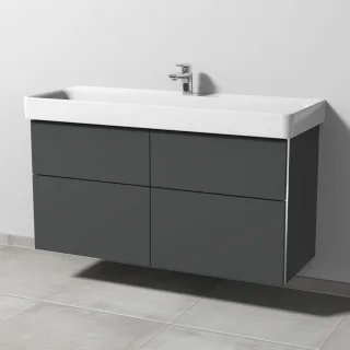 Sanipa 3way Waschtischunterbau zu Laufen Pro S Waschtisch mit 4 Auszügen, Anthrazit-Matt BR78622