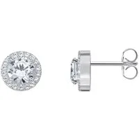 THOMAS SABO Paar Ohrstecker Schmuck Silber 925 Ohrringe Halo, mit Zirkonia (synth)