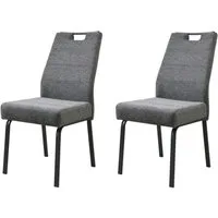 HELA 4-Fußstuhl ELVAS (Set, 2 St), XL-Sitzbreite, mit Federkorb, 140kg belastbar