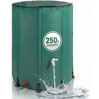 relaxdays Regentonne Faltbare Regentonne 250l, grün, 250 Liter