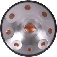 FANNOU Handpan Handpan Anfänger, Stahltrommel 9 Töne 18 Zoll, Steel Drum als Geschenk für Sound Healing, Meditation