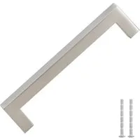 vidaXL Möbelgriff Möbelgriffe 10 Stk. Silbern 128 mm Edelstahl (10-St)