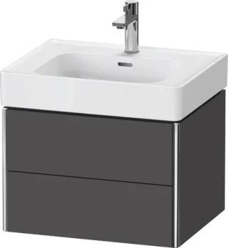 Duravit XSquare Waschtischunterbau wandhängend Graphit Matt 584x470x397 mm - XS4378049490000 XS4378049490000