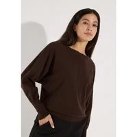 MORE&MORE Rundhalspullover weiter Oversize-Pullover, Fledermausärmel